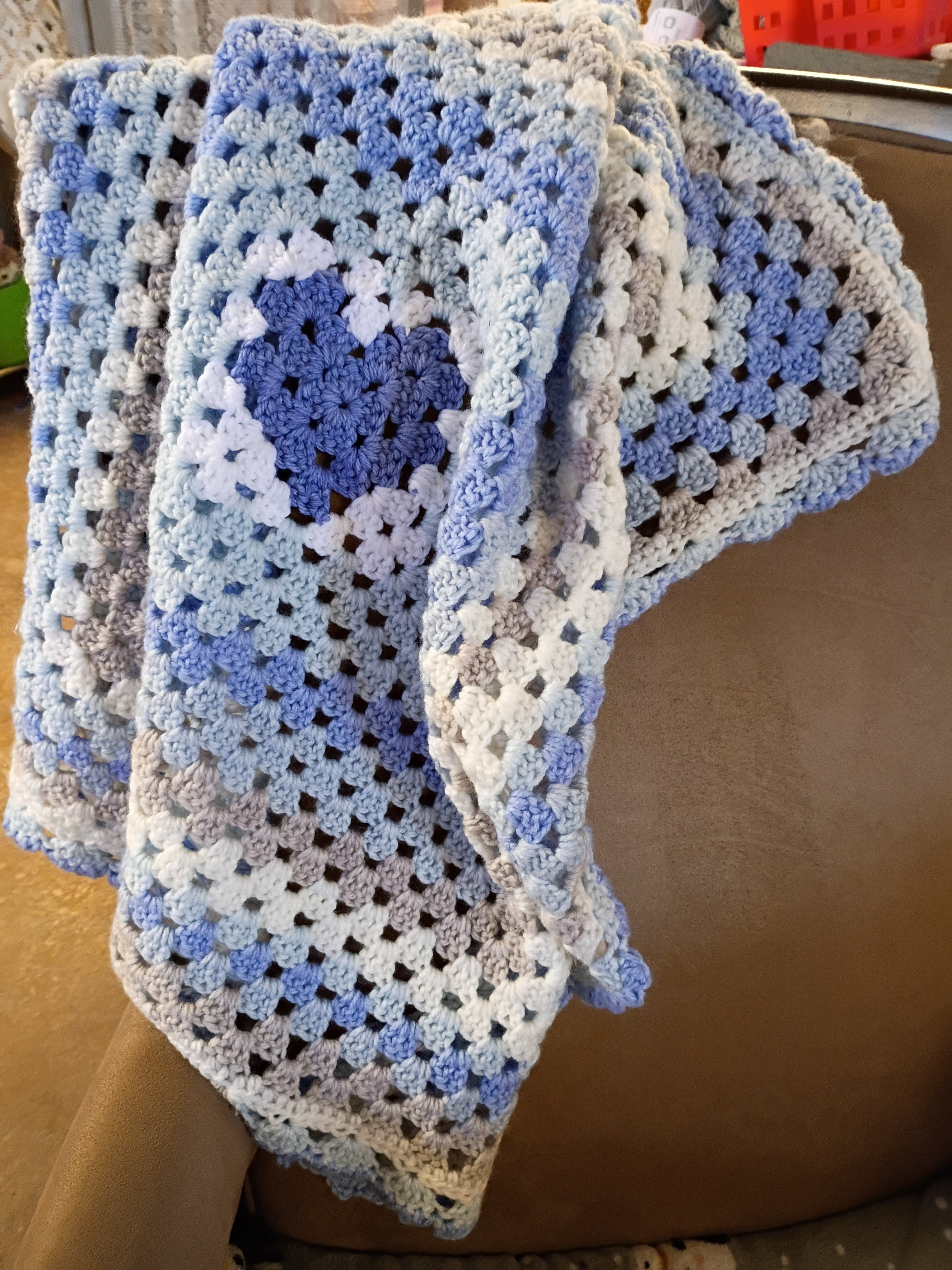 Heirloom Crocheted Newborn Afghan