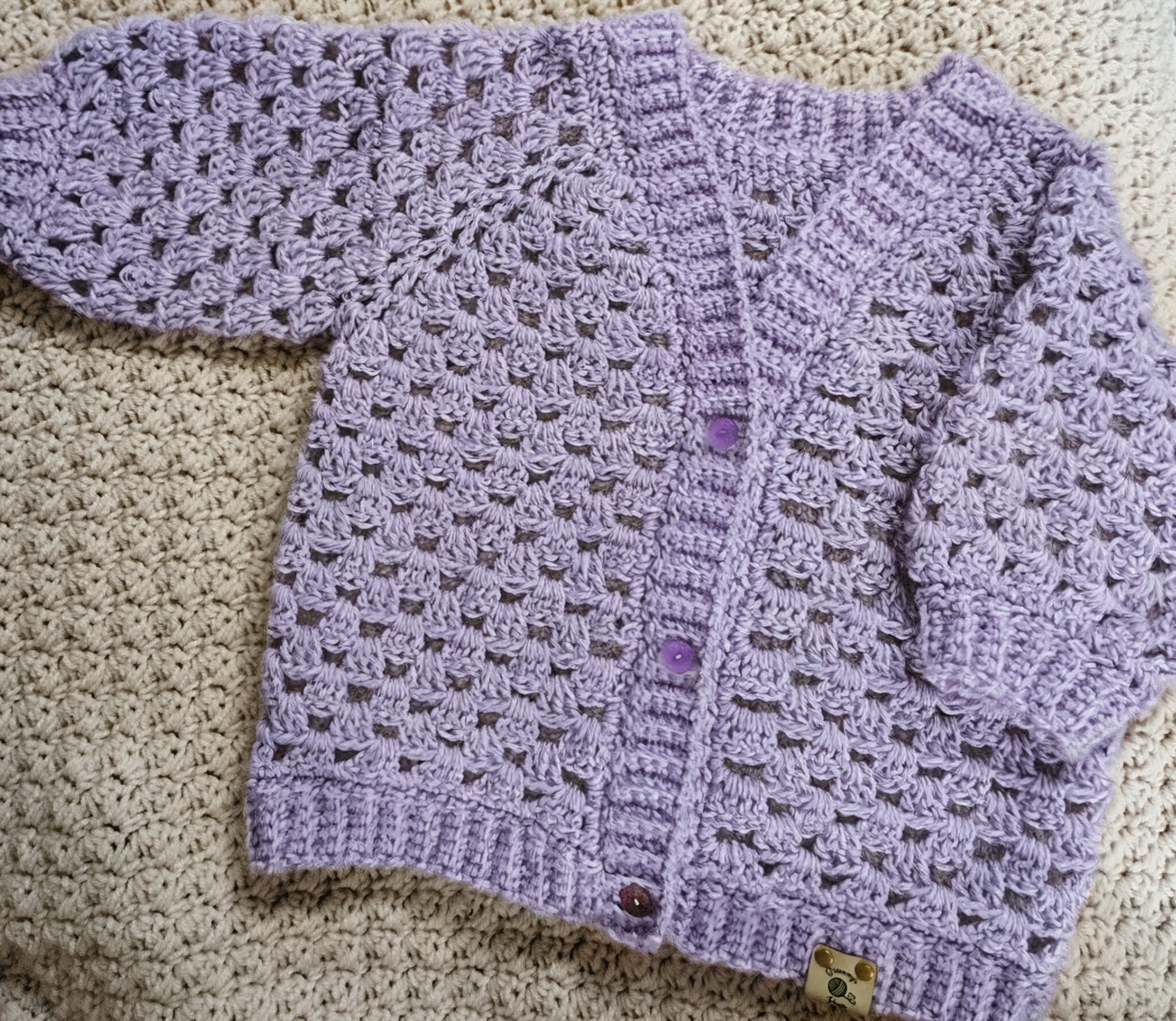 Violet toddler cardigan