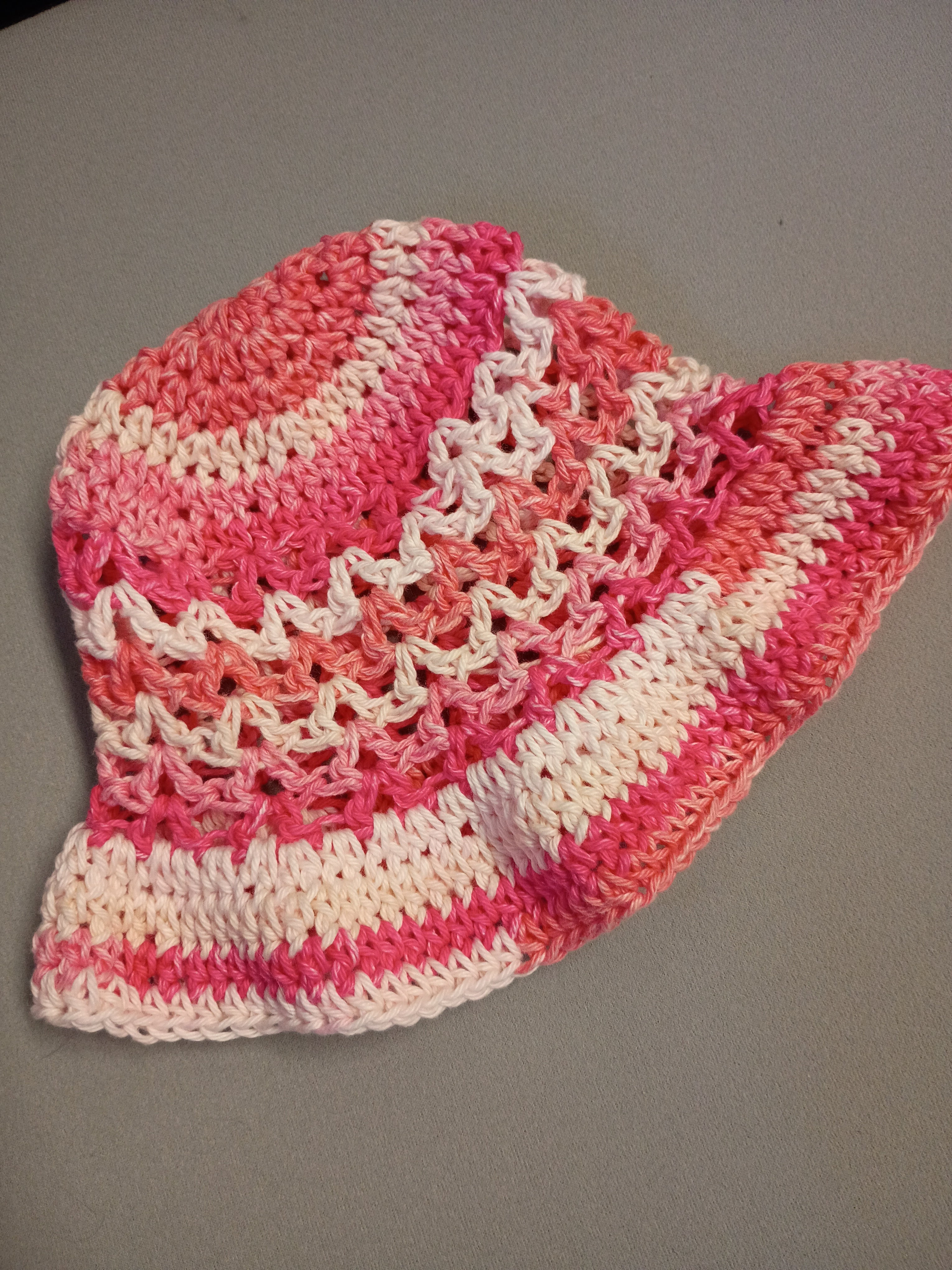 Pink bubblegum toddler sunhat