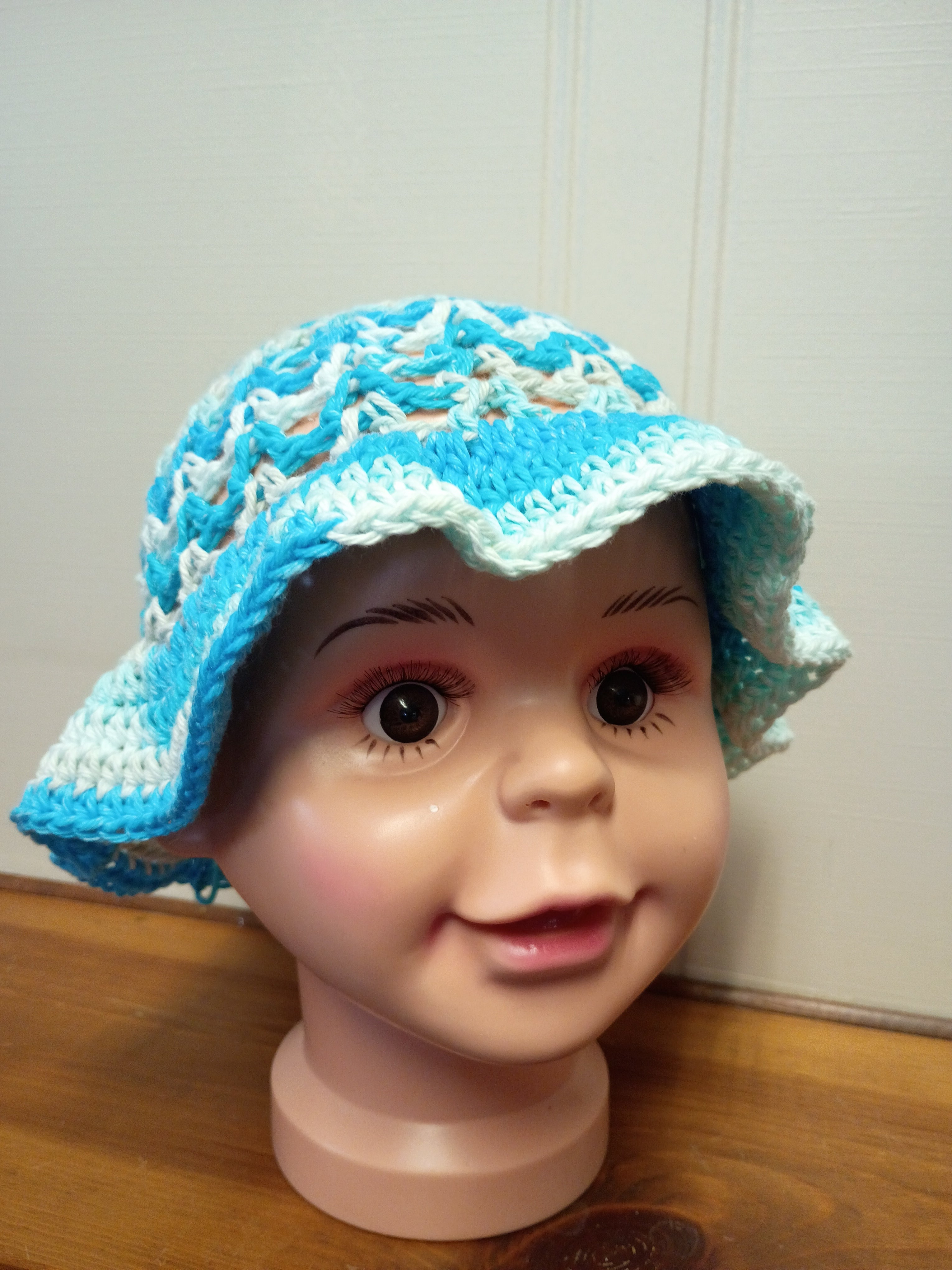 Toddler ruffled sunhat